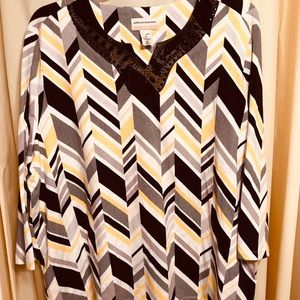 Alfred dunner woman tops  with a sleeve size 3X